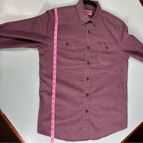 Wrangler Est 1947 Collar Pocket Western Casual Button Down Long Sleeve Sz S - Picture 13 of 15